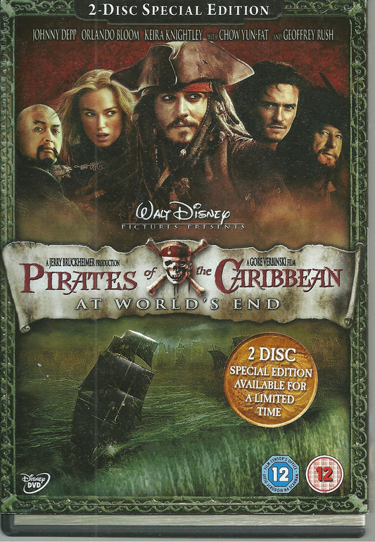 PIRATES OF THE CARRIBBEAN - AT WORLD' S END - N. 2 DVD ENGLISH LANGUAGE