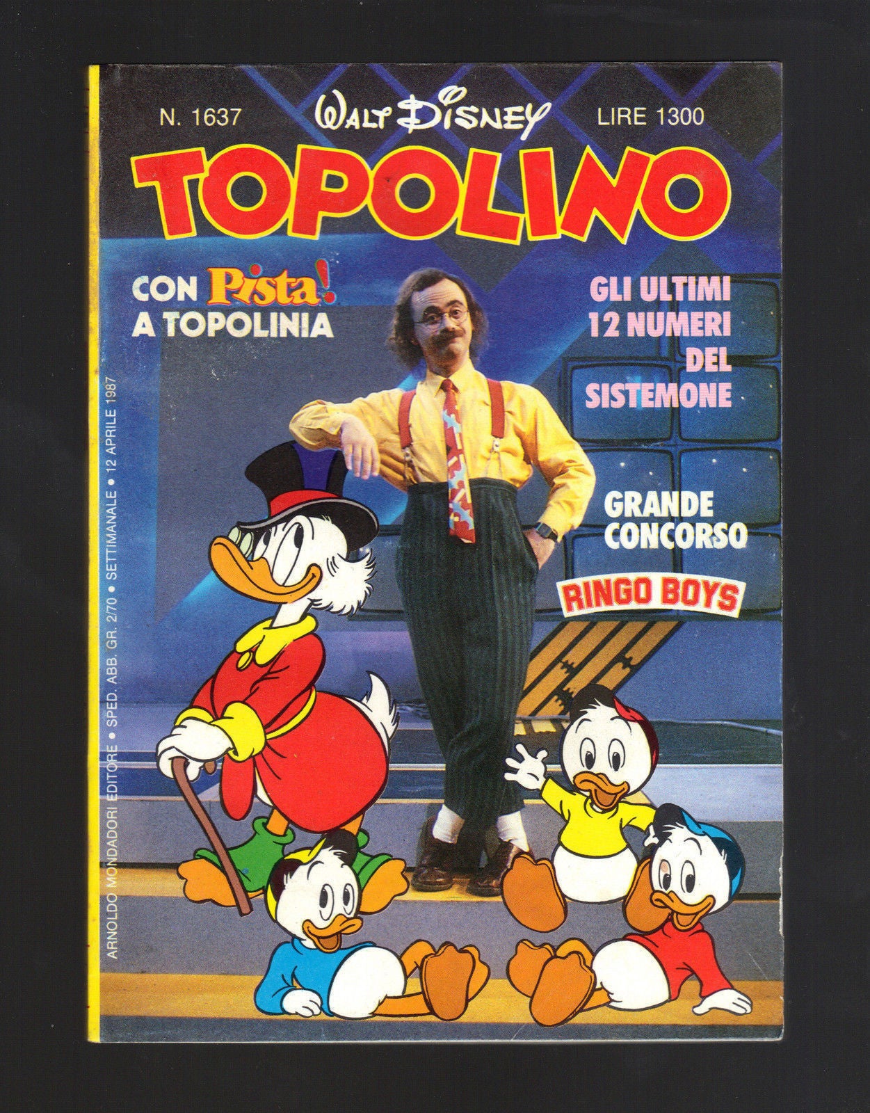 TOPOLINO N° 1637 - 12 APRILE 1987