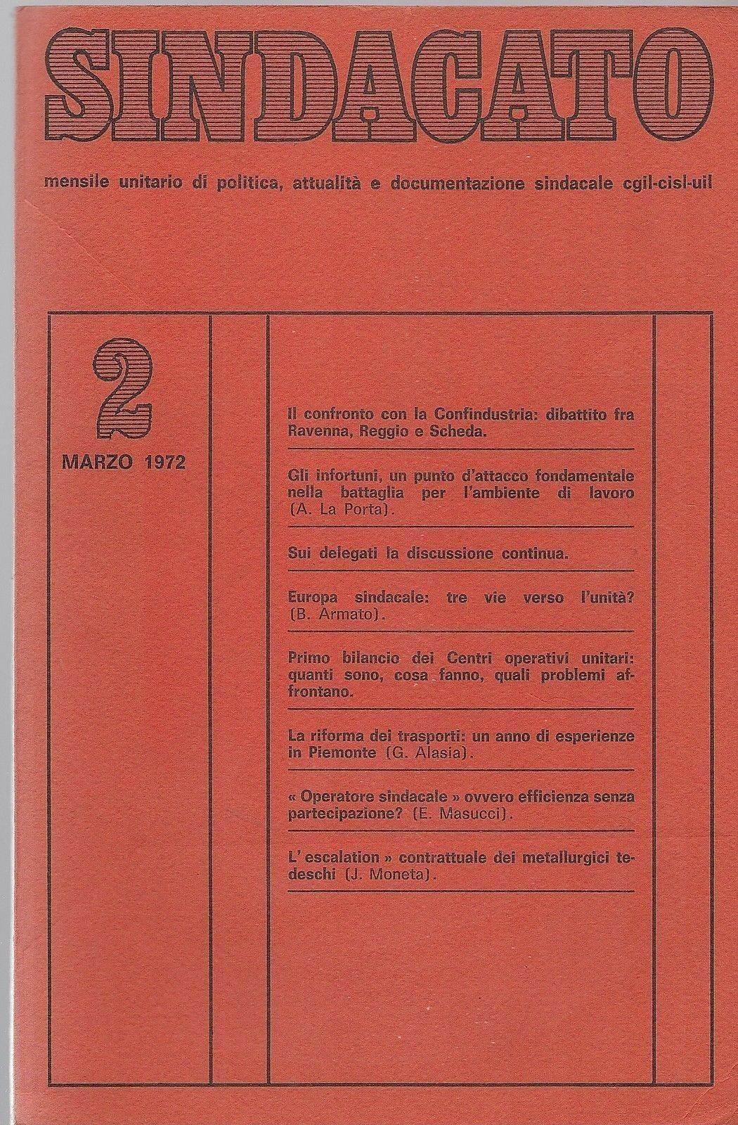 SINDACATO - MARZO 1972