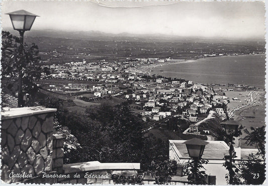 CATTOLICA - PANORAMA DA EDEN ROCK - V 1954 - FG - Ediz. Mone
