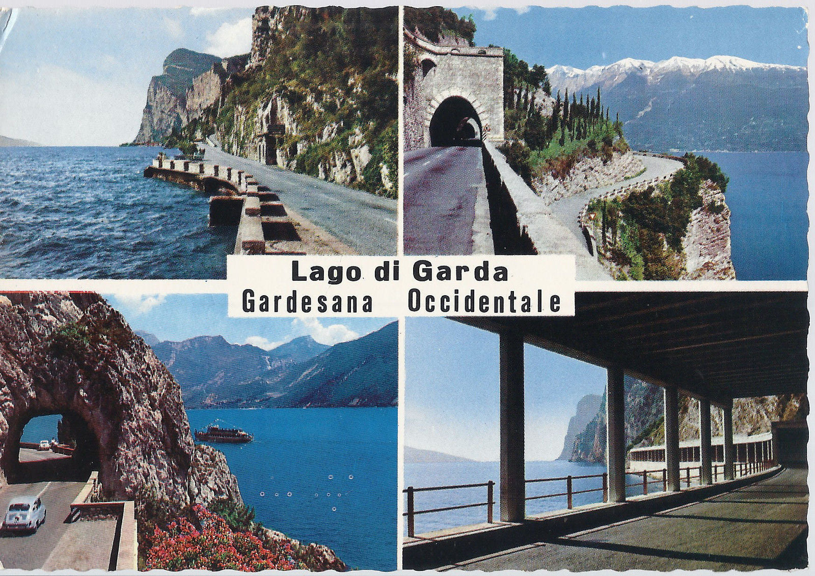 LAGO DI GARDA - GARDESANA OCCIDENTALE - 4 VEDUTE - NV - FG