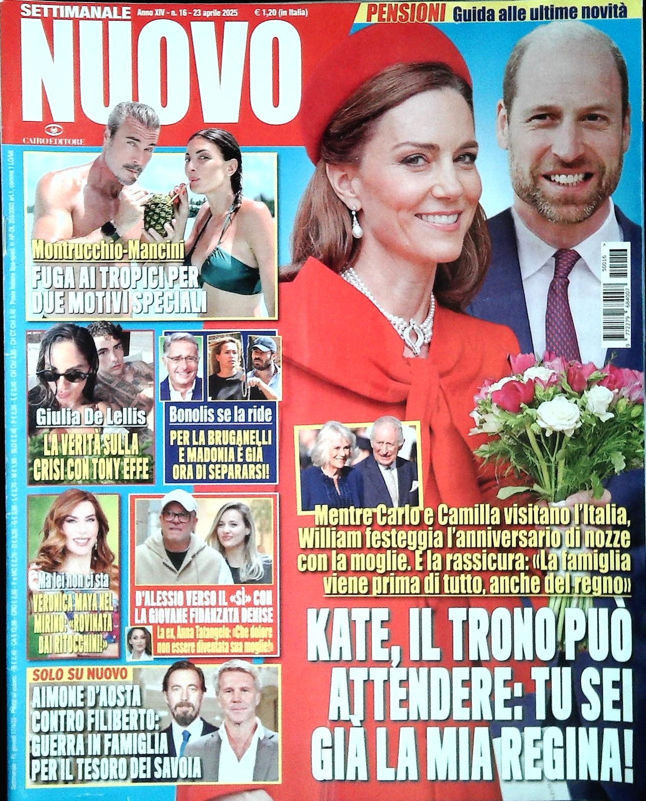 SETTIMANALE NUOVO - 23 APRILE 23025 - KATE-MONTRUCCHIO-BONOLIS-D'ALESSIO