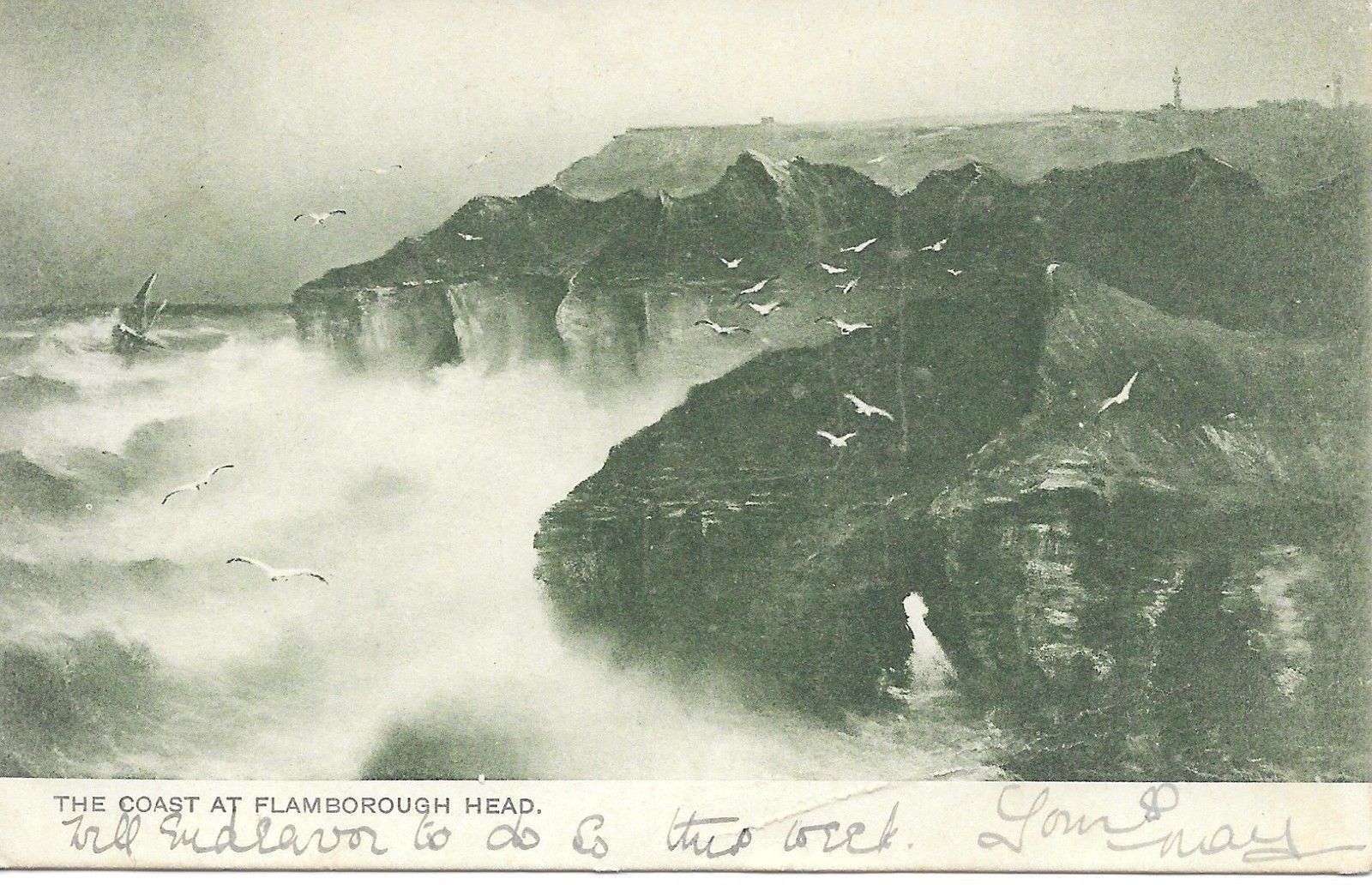 THE COAST AT FLAMBOROUGH HEAD - V/T