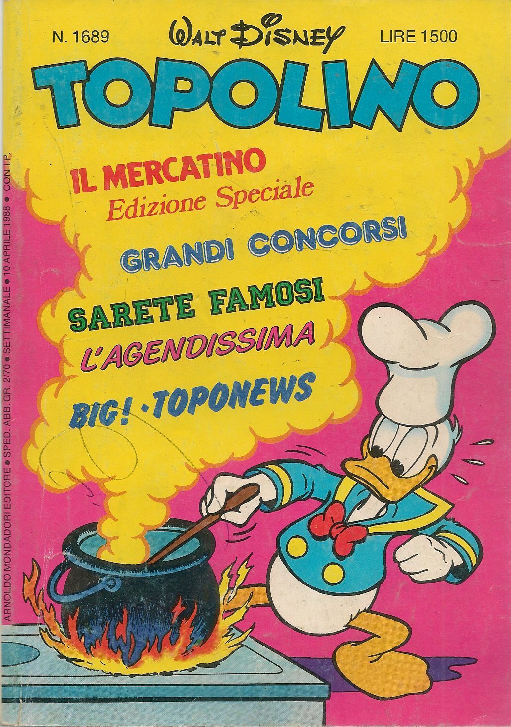 TOPOLINO N. 1689 - 10 APRILE 1988