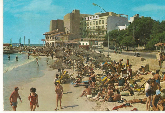 MALLORCA - SPAGNA - VISTA PARCIAL DE LA PLAYA - V1968