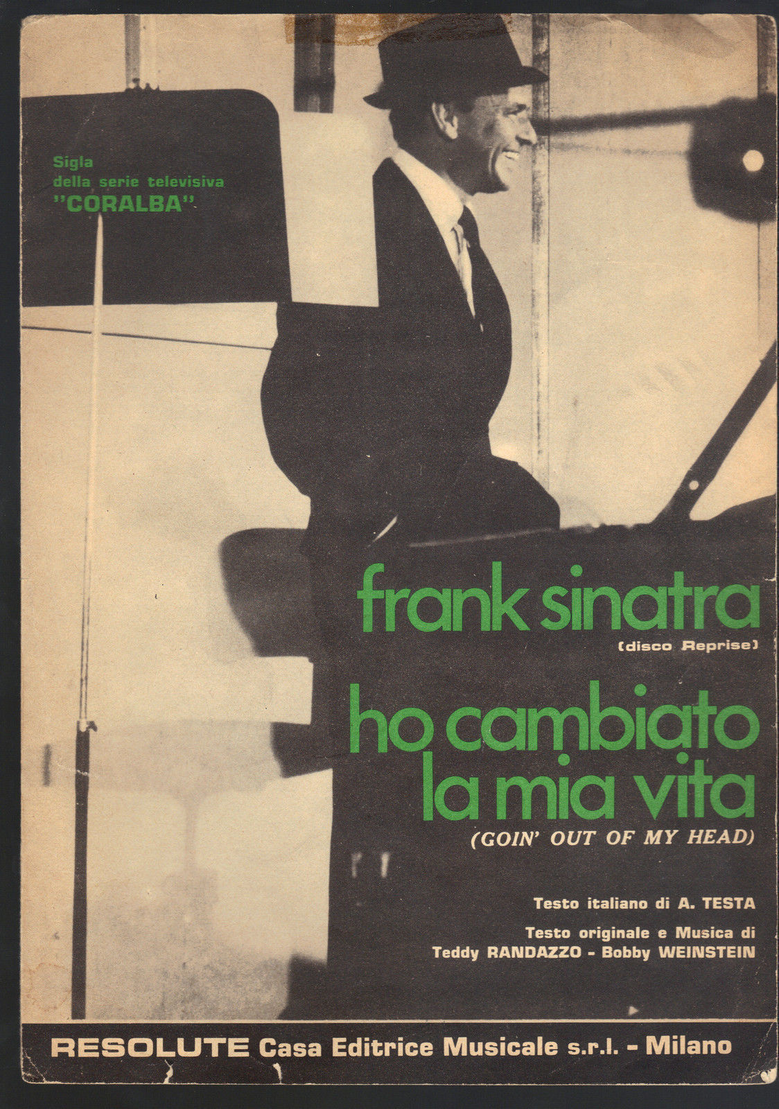 HO CAMBIATO LA MIA VITA (GOIN' OUT OF MY HEAD) # FRANK SINATRA - SPARTITO