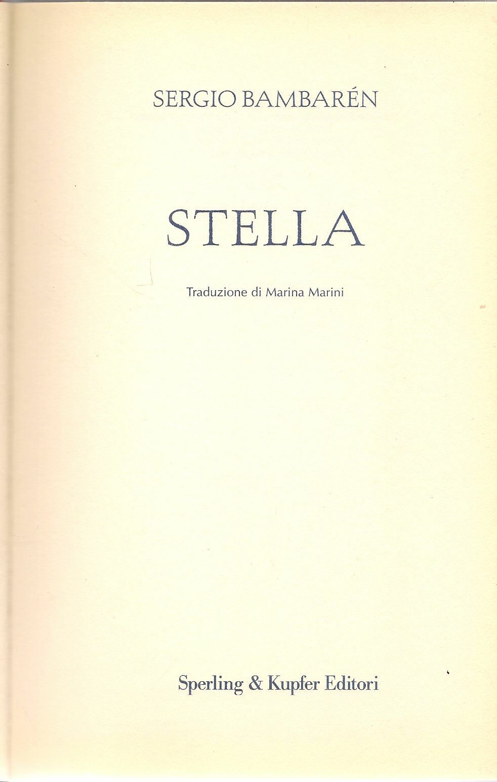 STELLA - SERGIO BAMBAREN
