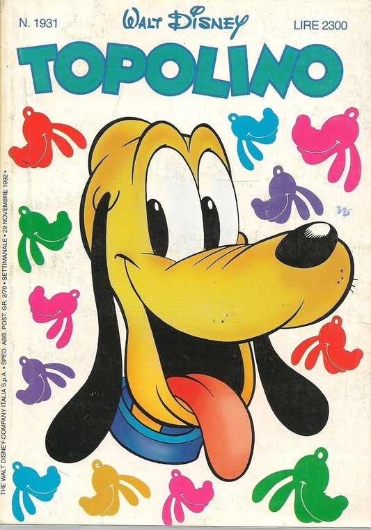 TOPOLINO N° 1931 - 29 NOVEMBRE 1992