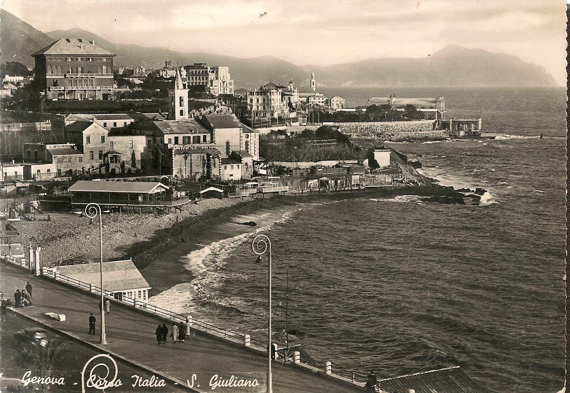 GENOVA - CORSO ITALIA - SAN GIULIANO -  1952