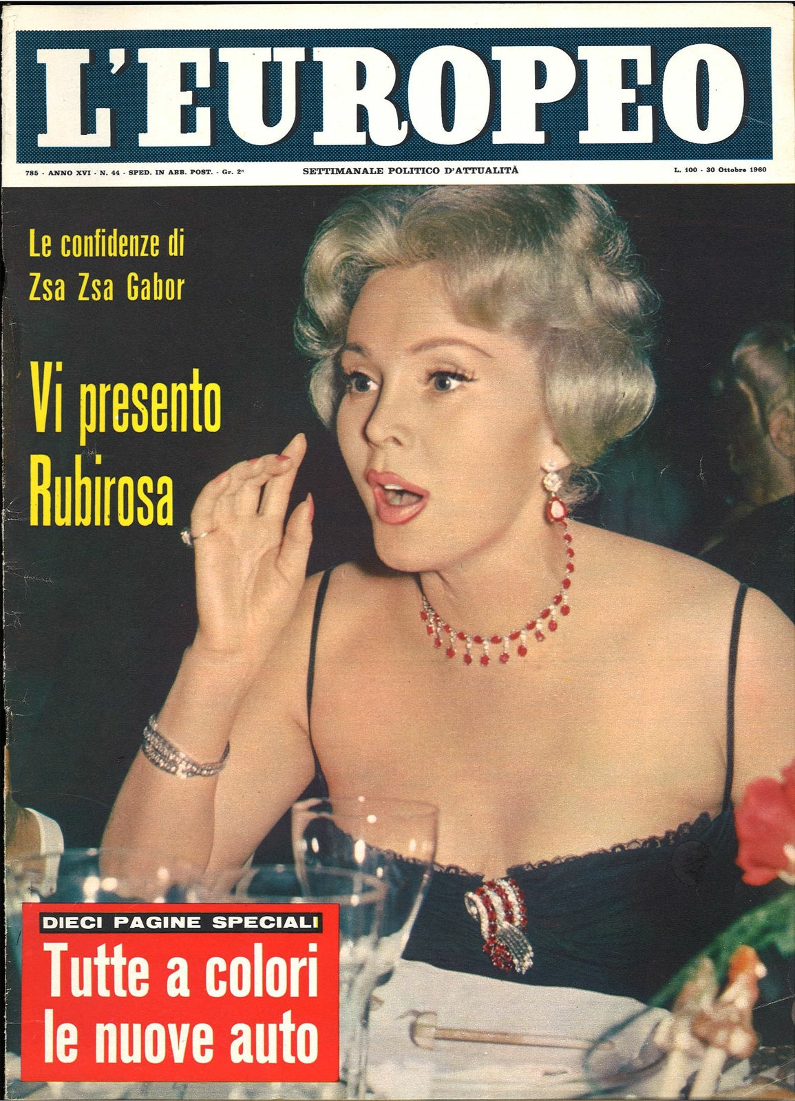 L'EUROPEO 30 OTTOBRE 1960 - VI PRESENTO RUBIROSA