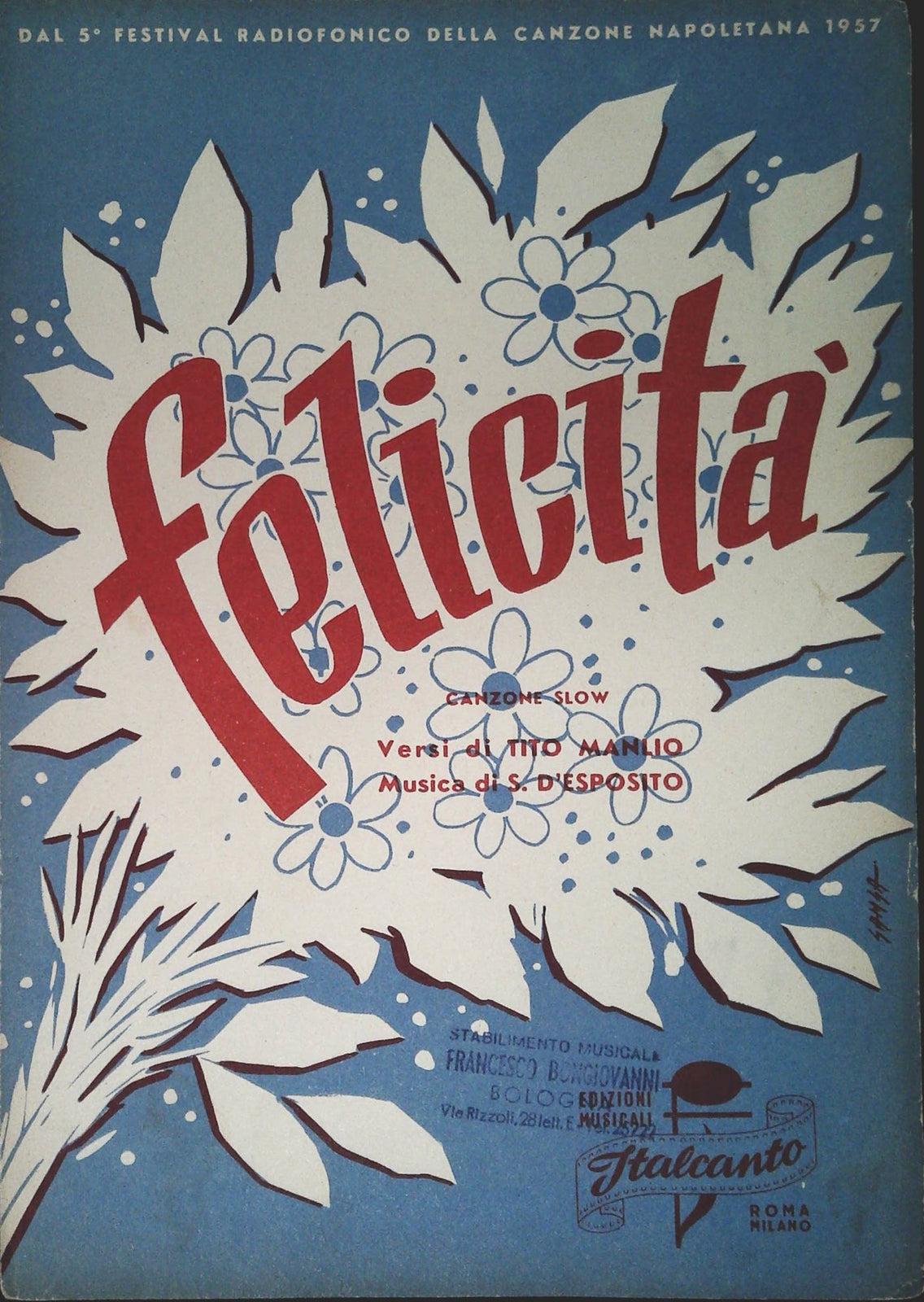 FELICITA' - SPARTITO-SHEET MUSIC