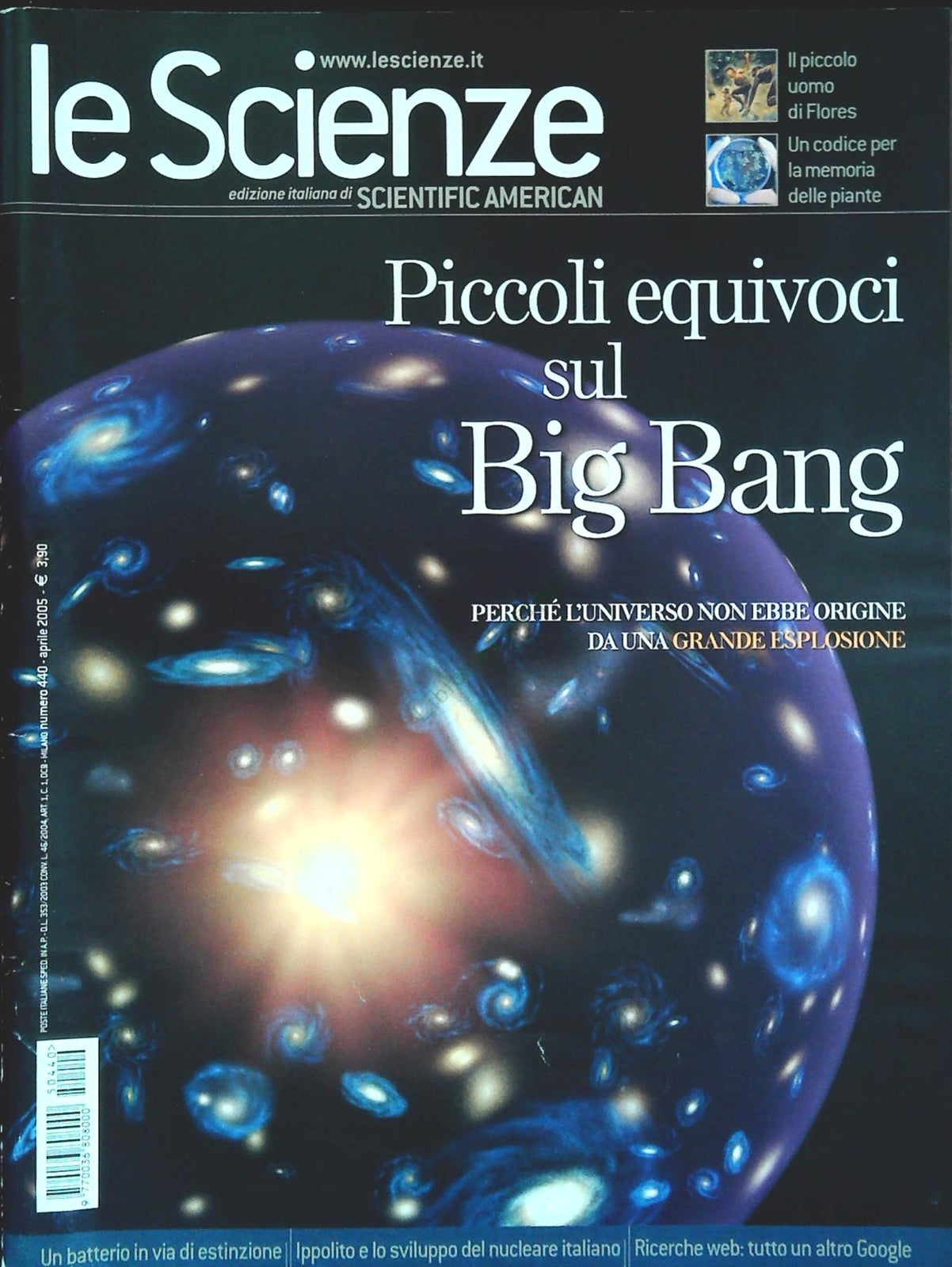 LE SCIENZE N. 440 - APRILE 2005 - PICCOLI EQUIVOCI SUL BIG BANG