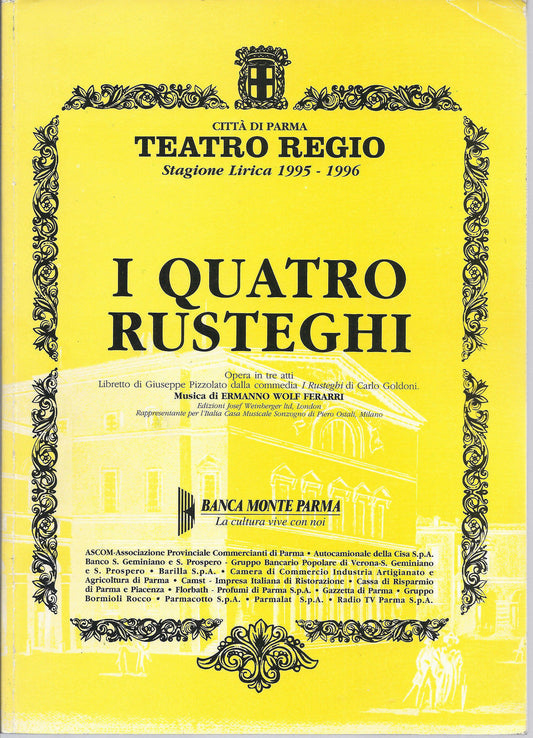 I QUATTRO RUSTEGHI = GOLDONI - E. WOLF FERRARI # LIBRETTO D'OPERA - G. PIZZOLATO