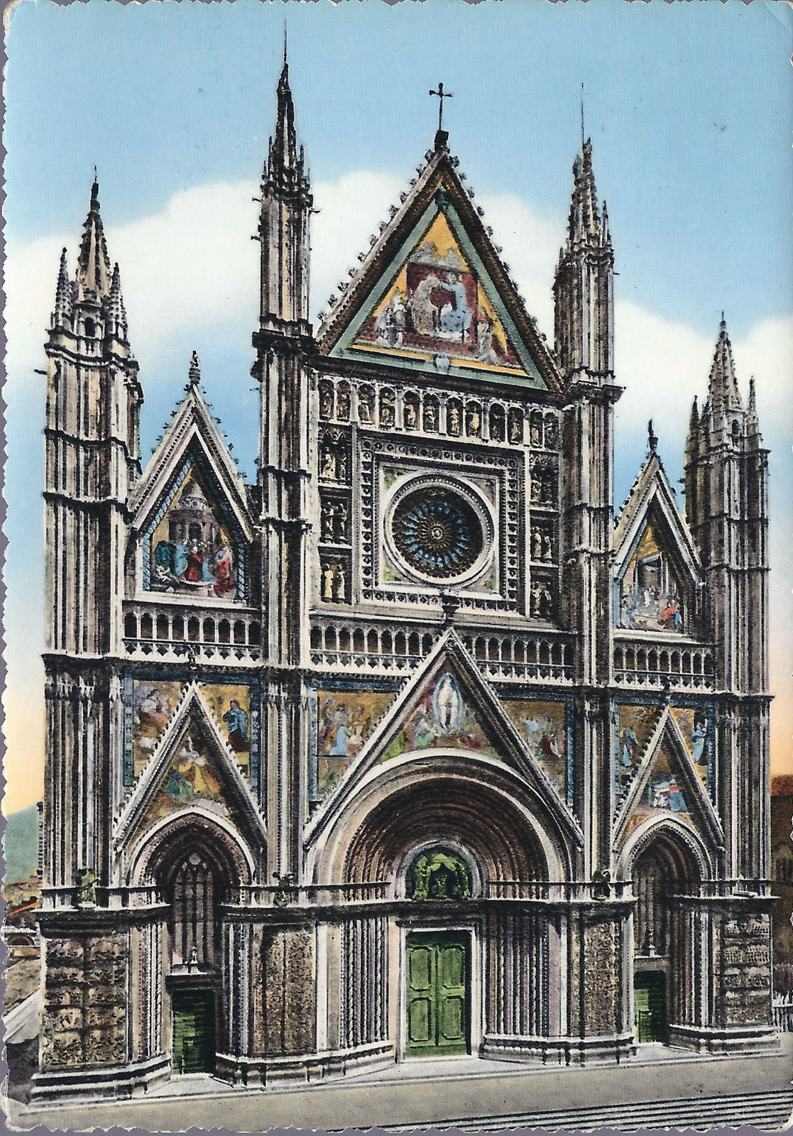 ORVIETO - IL DUOMO - V 1957 - FG - ACQUERELLATA