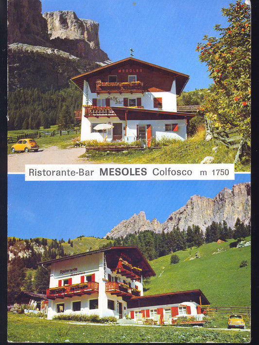 COLFOSCO - RISTORANTE BAR MESOLES - 2 VEDUTE - NV