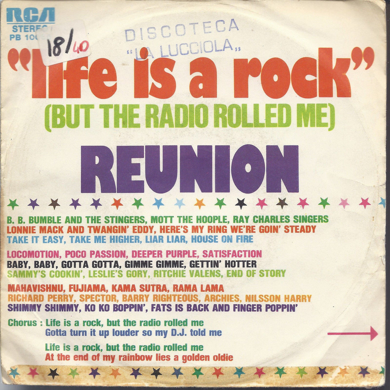 LIFE IS A ROCK ( But the Radio Rolled Me ) - ARE YOU READY TO BELIEVE # REUNION