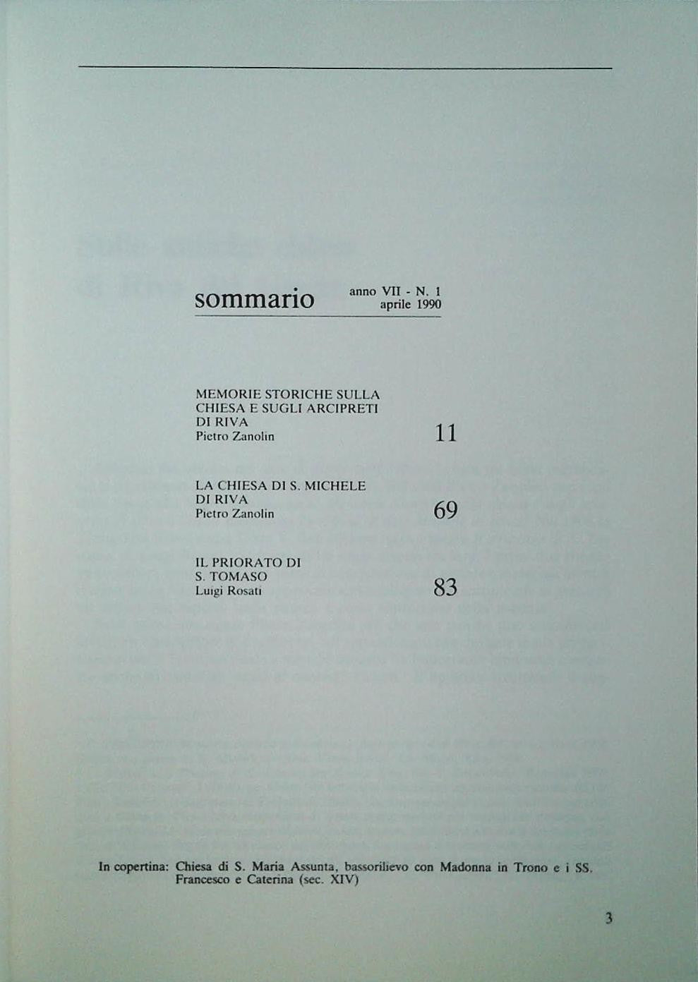 IL SOMMOLAGO - APRILE 1990