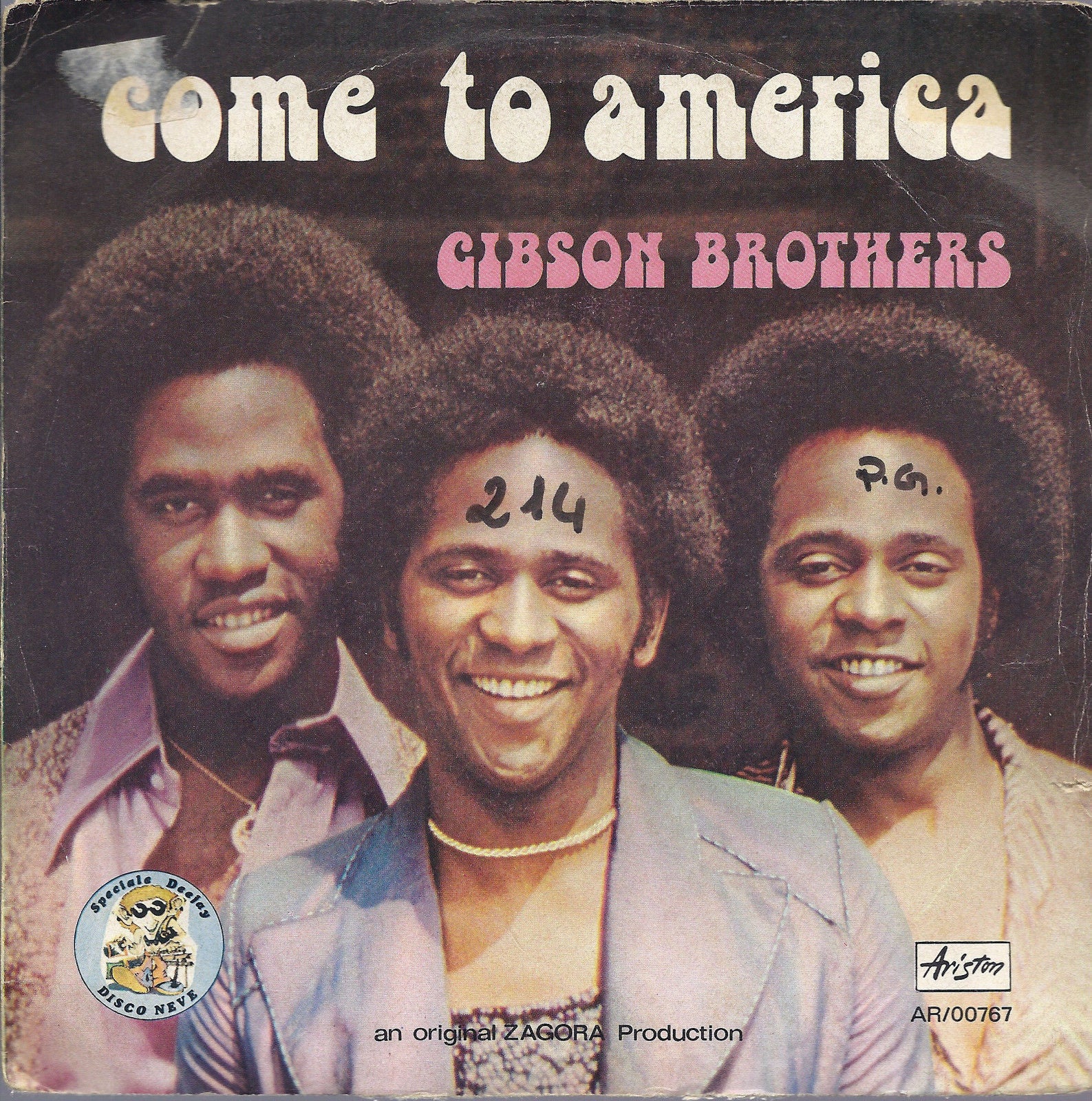 COME TO AMERICA  vocal - instrumental disco version =# GIBSON BROTHERS