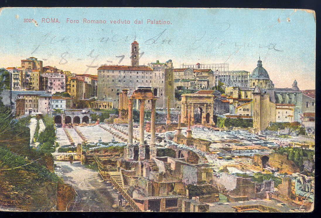ROMA - FORO ROMANO VEDUTO DAL PALATINO - V1917
