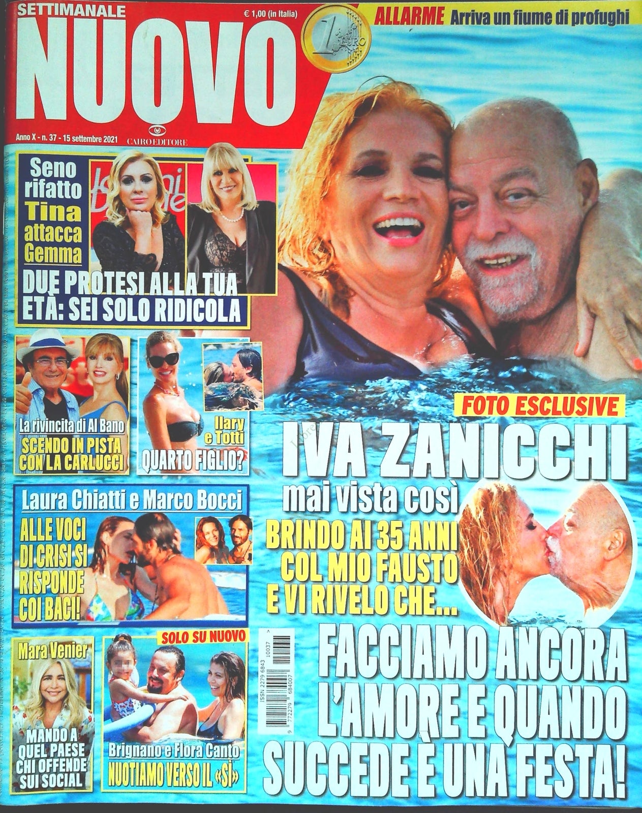 SETTIMANALE NUOVO 15 SETTEMBRE 2021 - ZANICCHI - AL BANO - LAURA CHIATTI -VENIER