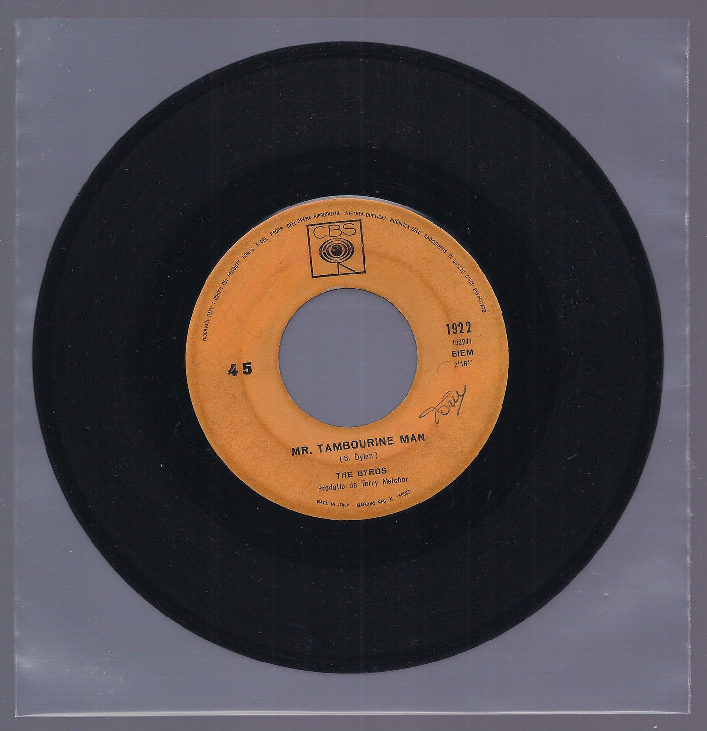 MR. TAMBOURINE MAN - I KNEW I'D WANT YOU == THE BYRDS