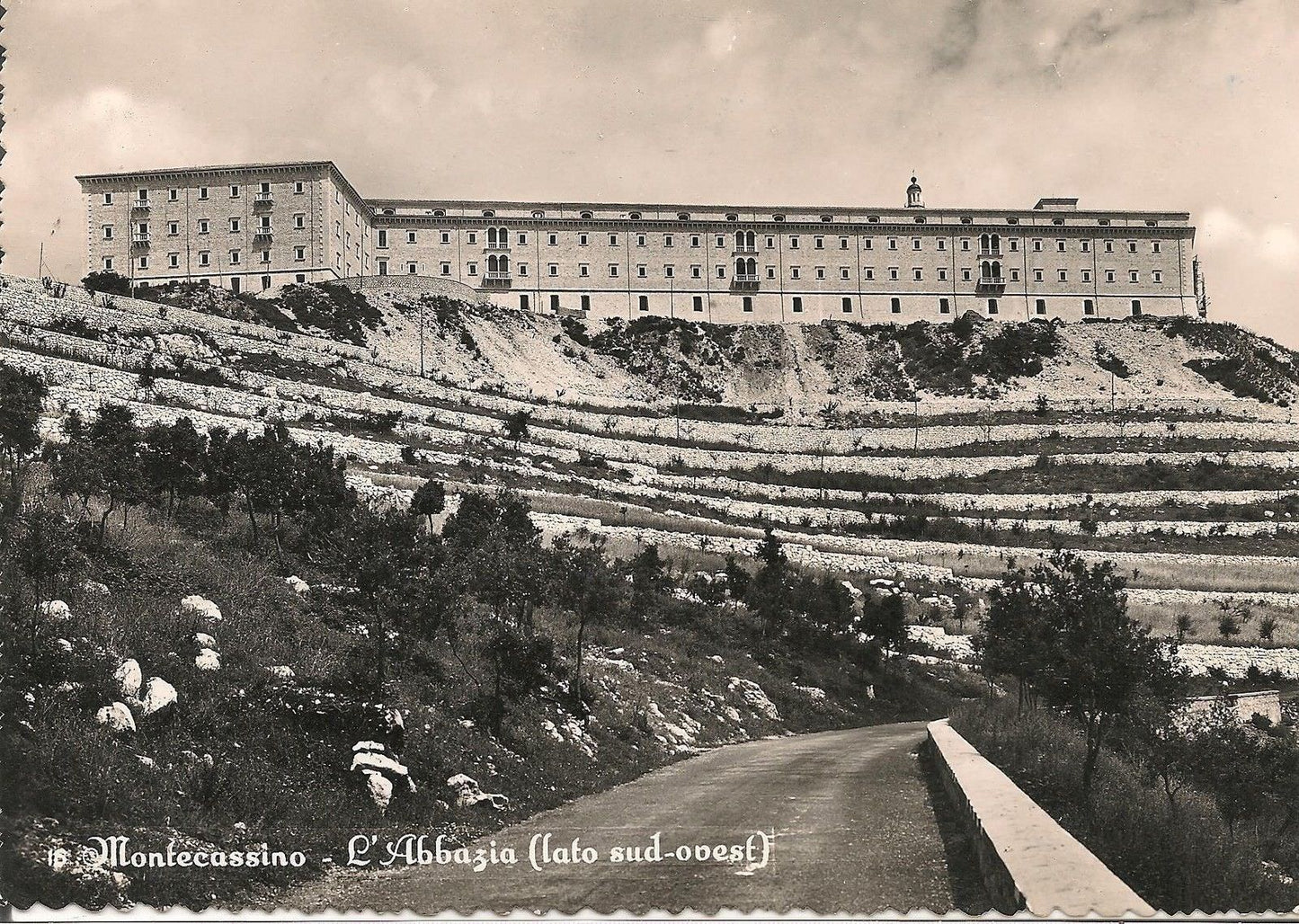 MONTECASSINO - ABBAZIA - LATO SUD-OVEST - V1953
