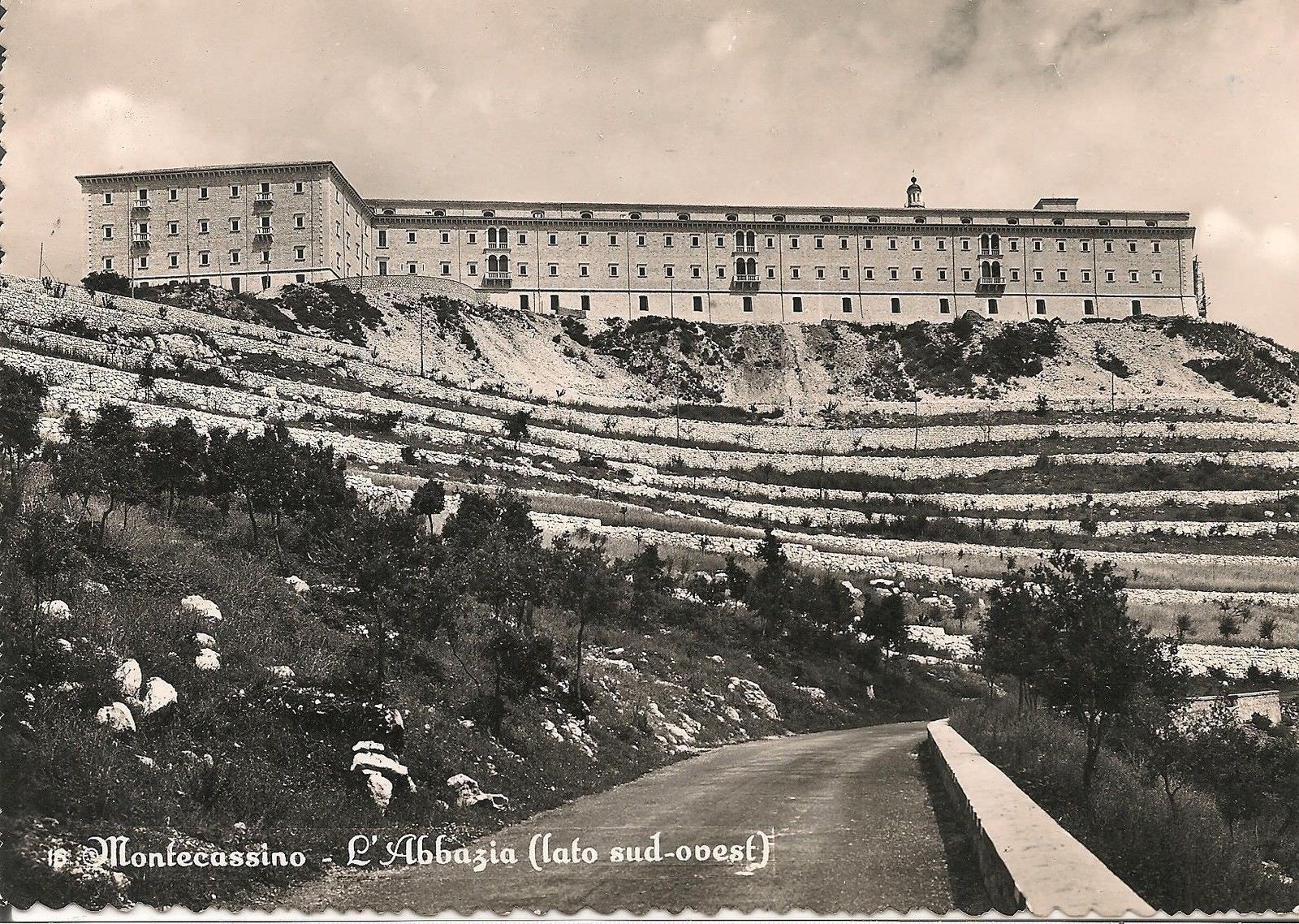 MONTECASSINO - ABBAZIA - LATO SUD-OVEST - V1953