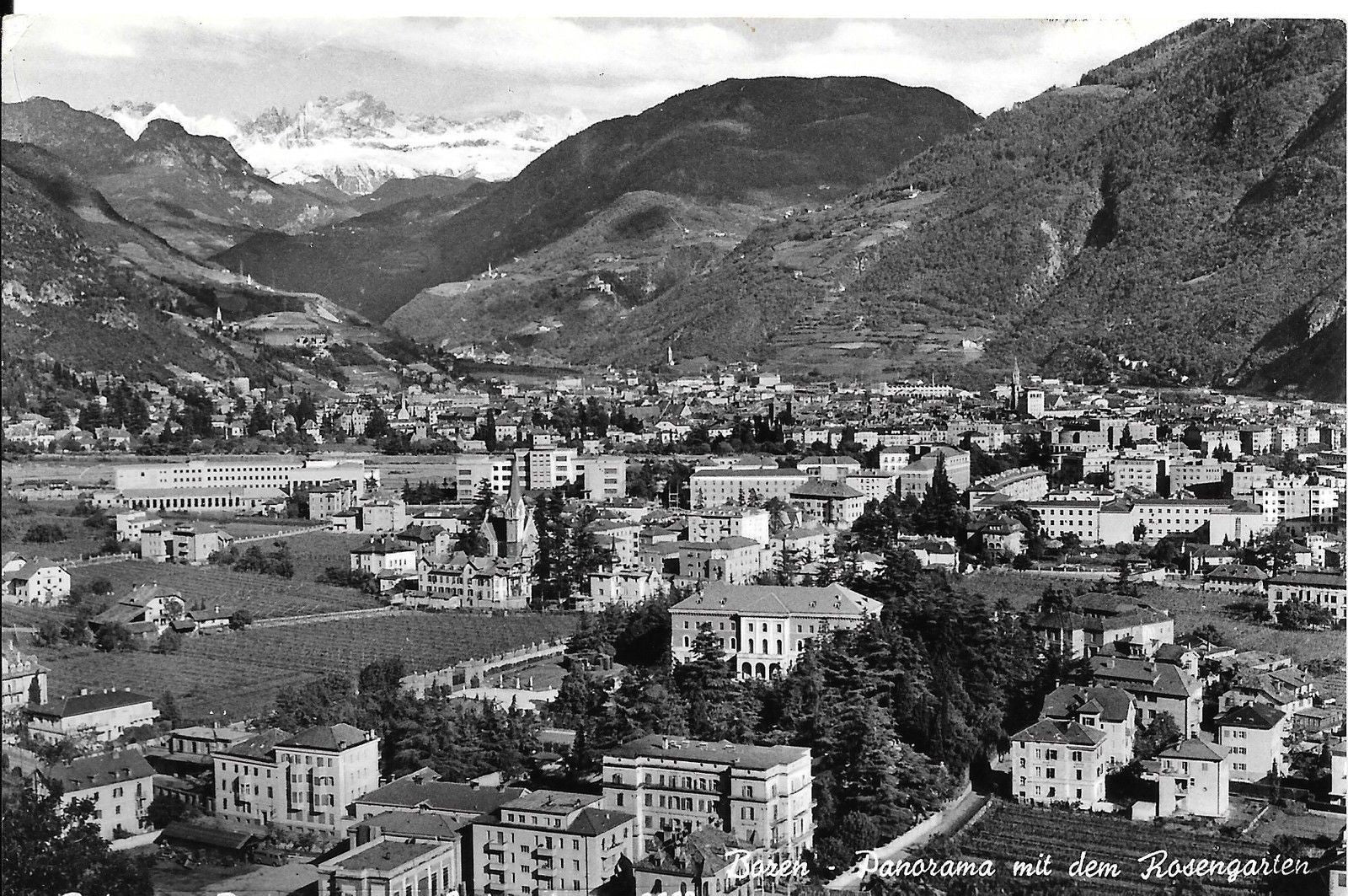 BOLZANO - PANORAMA CON CATINACCIO - V1957
