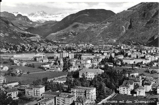 BOLZANO - PANORAMA CON CATINACCIO - V1957