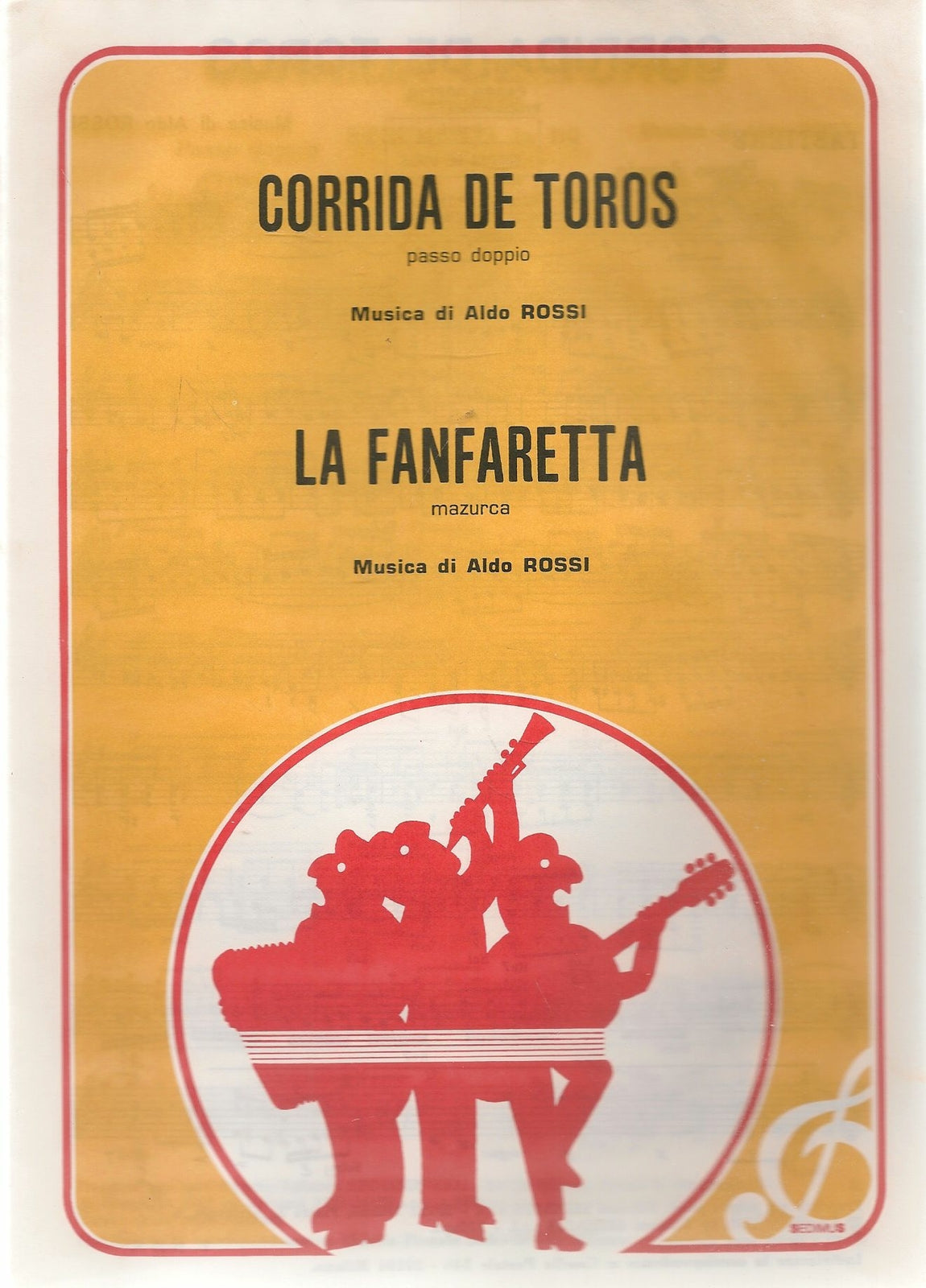 CORRIDA DE TOROS - LA FANFARETTA - SPARTITO-SHEET MUSIC