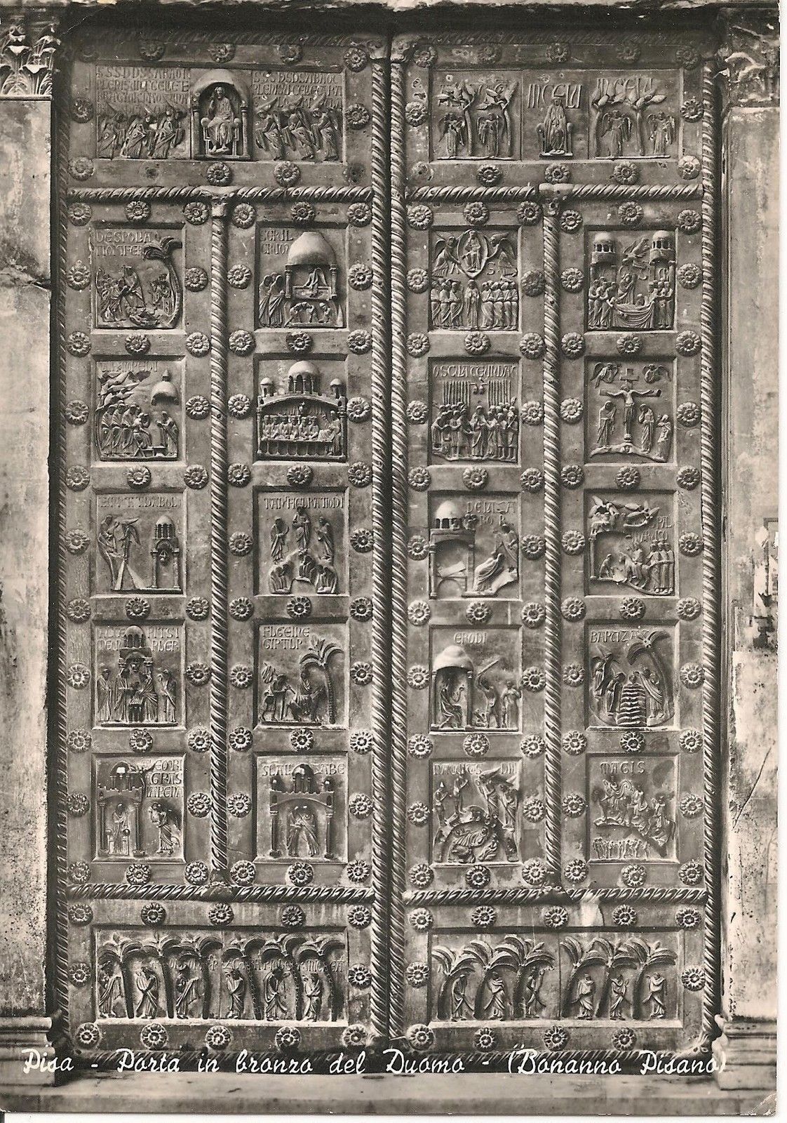 PISA - PORTA IN BRONZO DEL DUOMO - BONANNO PISANO - NV