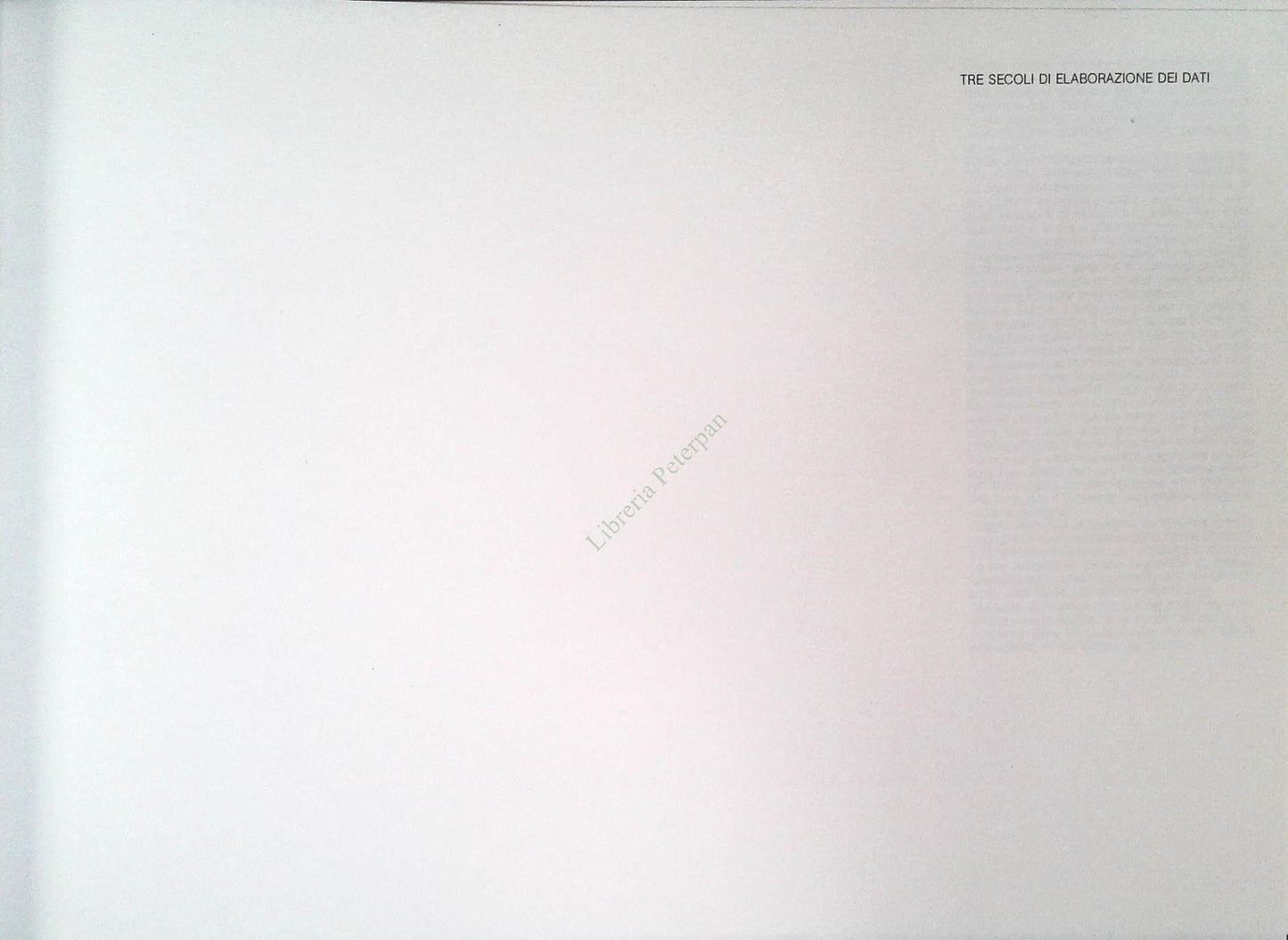 TRE SECOLI DI ELABORAZIONE DATI - ROBERTO DE PRA' 1985