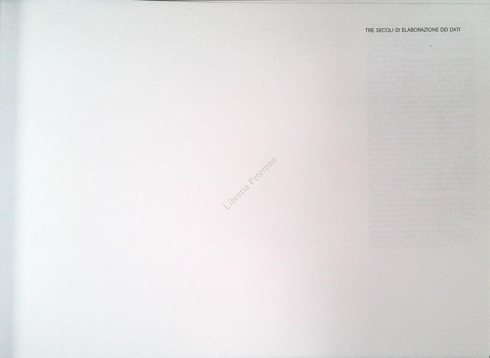 TRE SECOLI DI ELABORAZIONE DATI - ROBERTO DE PRA' 1985