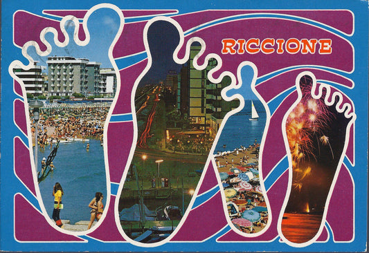 RICCIONE - 4 VEDUTINE - V1975