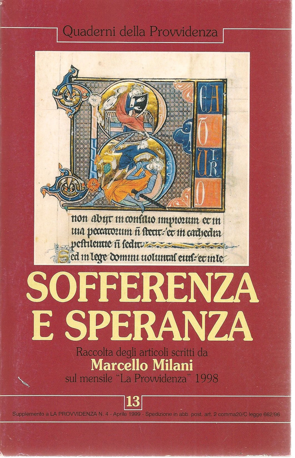 SOFFERENZA  E SPERANZA - MARCELLO MILANI