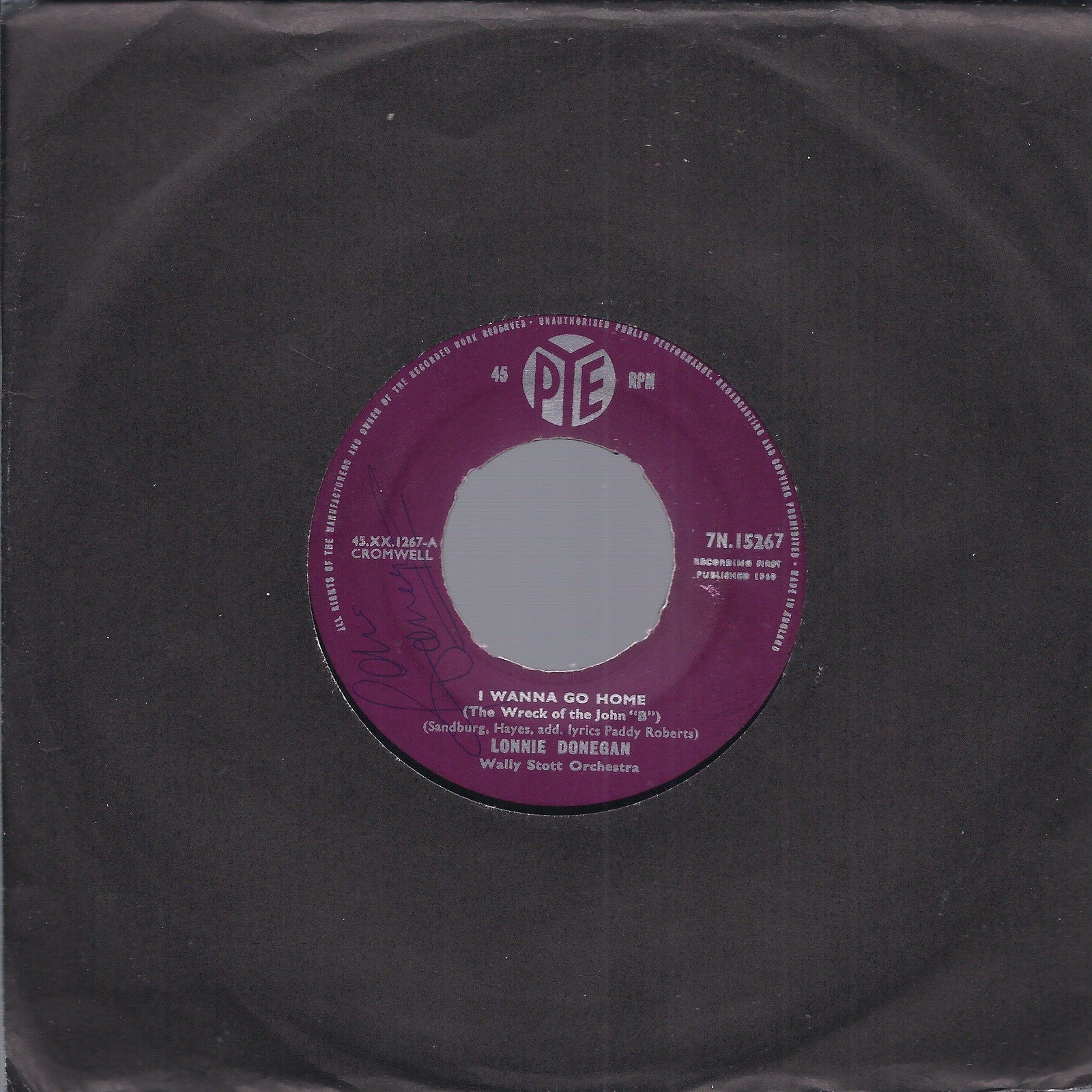 I WANNA GO HOME - JIMMIE BROWN THE NEWSBOY -- LONNIE DONEGAN