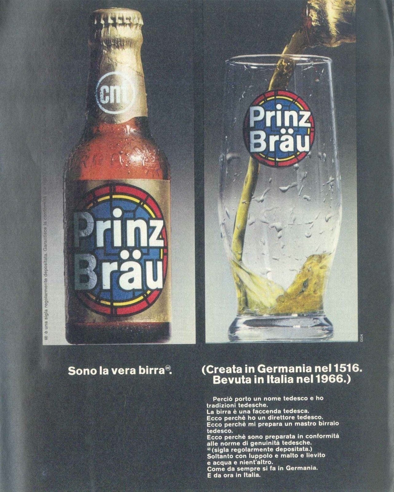 PRINZ BRAU - BEVANDE - ADVERSITING