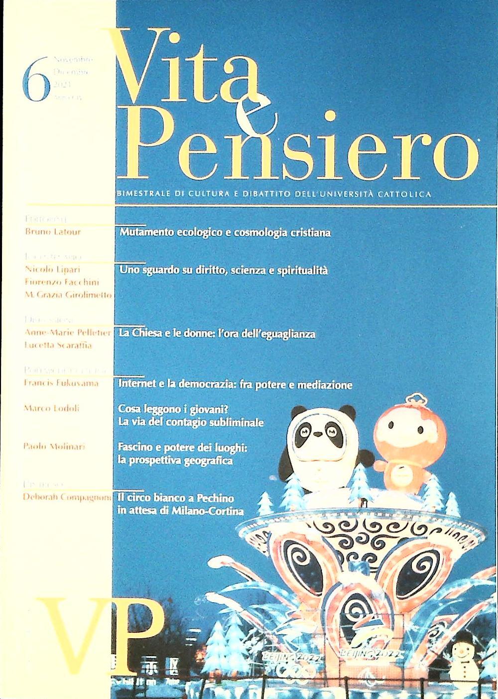 VITA E PENSIERO NOVEMBRE-DICEMBRE 2021