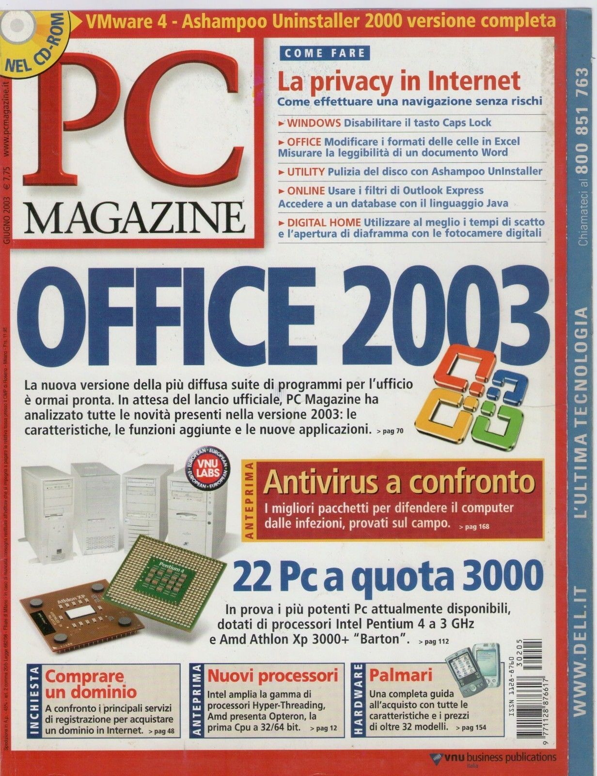 PC MAGAZINE N° 205 GIUGNO 2003 - AA.VV.