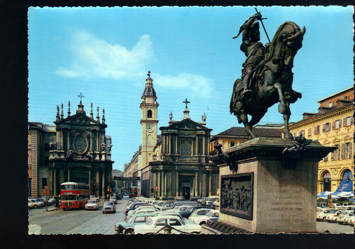 TORINO - PIAZZA S. CARLO - MONUMENTO A EMANUELE FILIBERTO DI