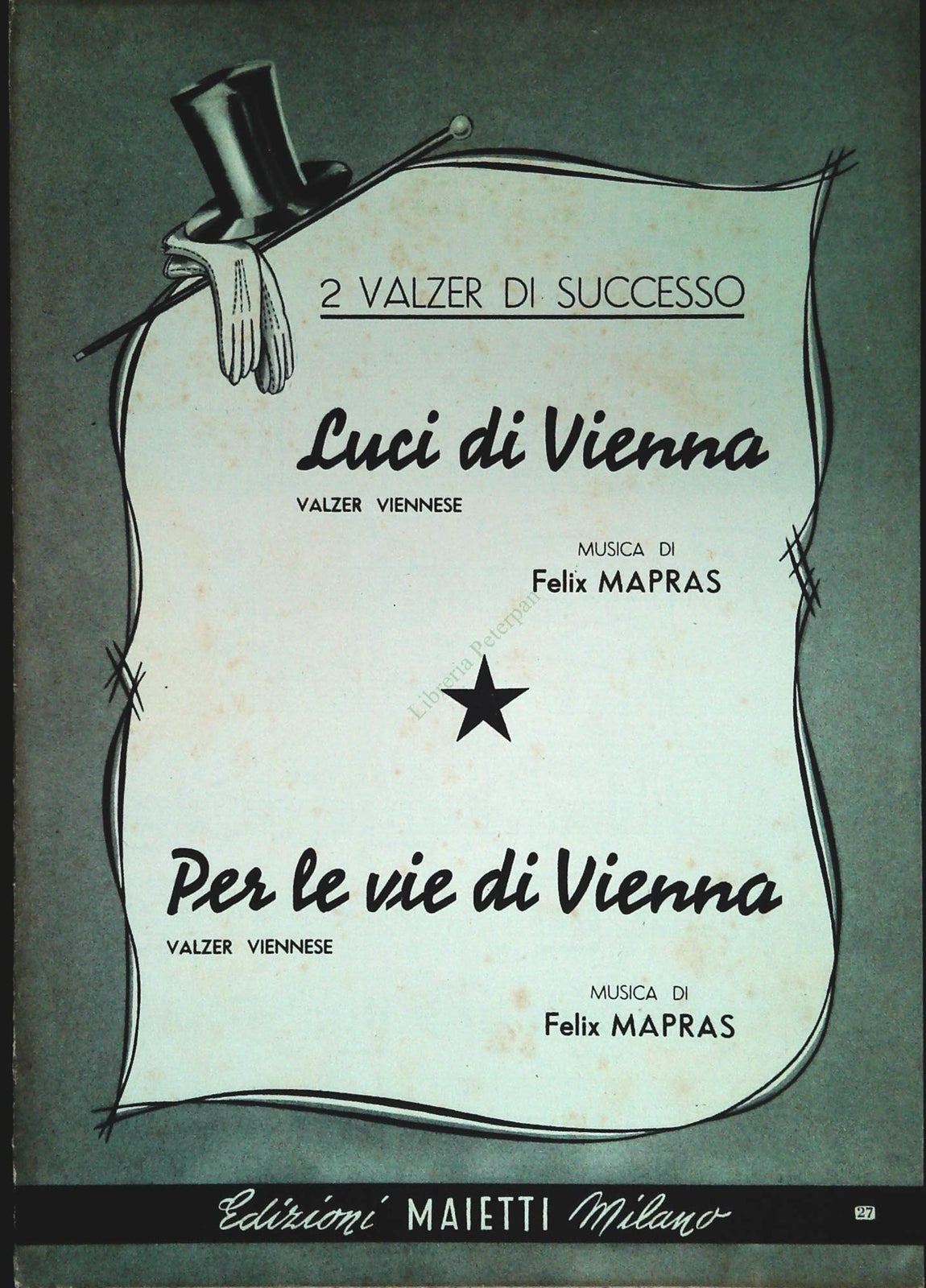 LUCI DI VIENNA.valzer - PER LE VIE DI VIENNA.valzer - SPARTITO-SHEET MUSIC
