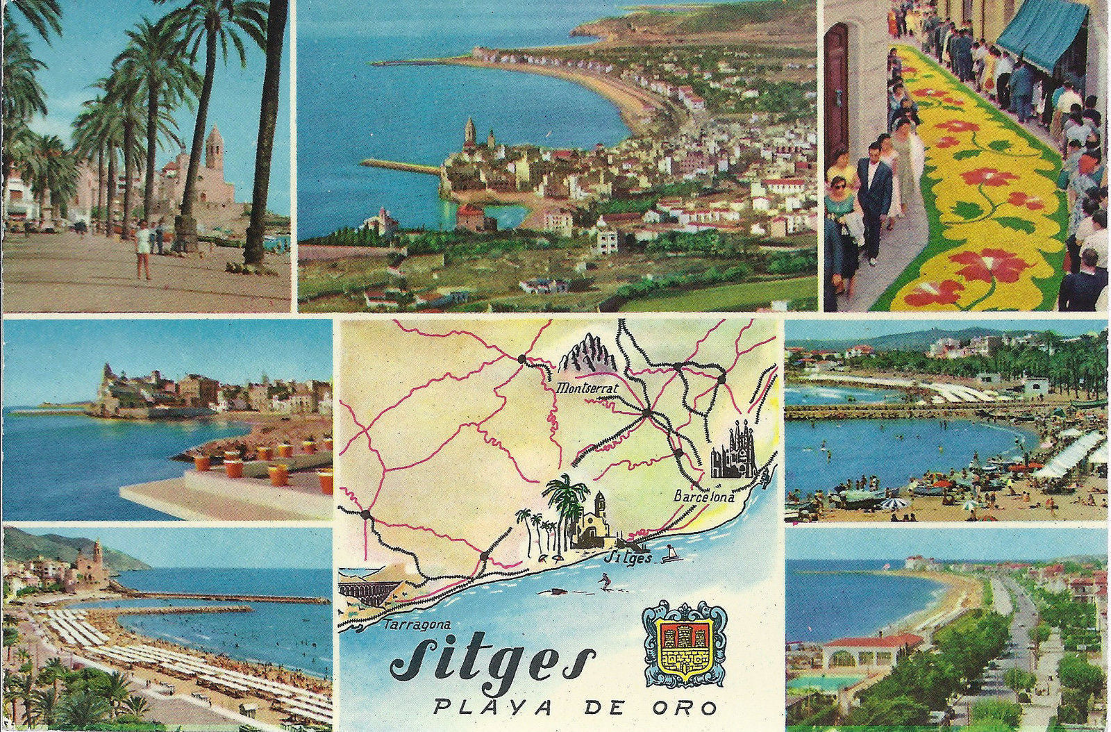 SITGES - BARCELONA- PLAYA DE ORO - 7 VEDUTINE - NV