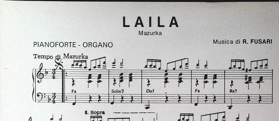 TINA. valzer - LAILA. mazurka - SPARTITO-SHEET MUSIC