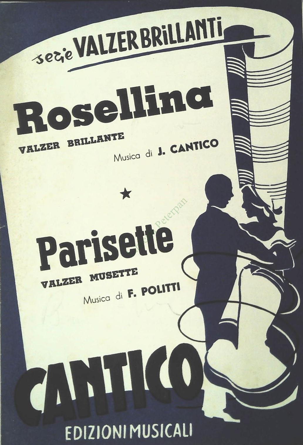 ROSELLINA.valzer - PARISIETTE.valzer - SPARTITO-SHEET MUSIC