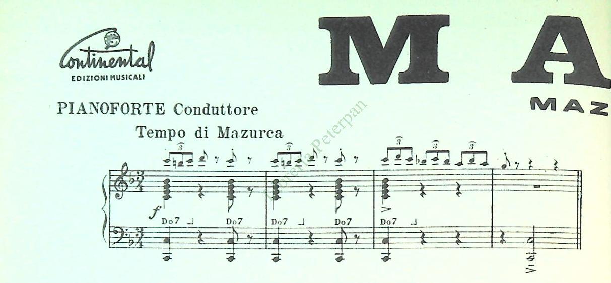 UN DI' A TOLOSA.valzer-MARY.mazurca-LERINA.polca - SPARTITO-SHEET MUSIC