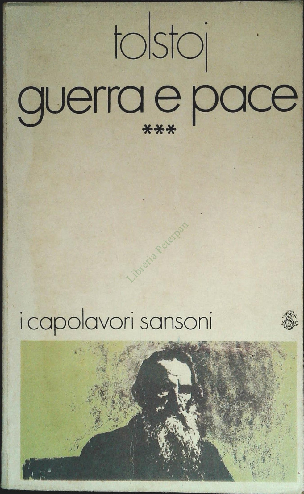 GUERRA E PACE - TOLSTOJ - SANSONI 1971 - VOL TERZO - OUTLET DEL LIBRO