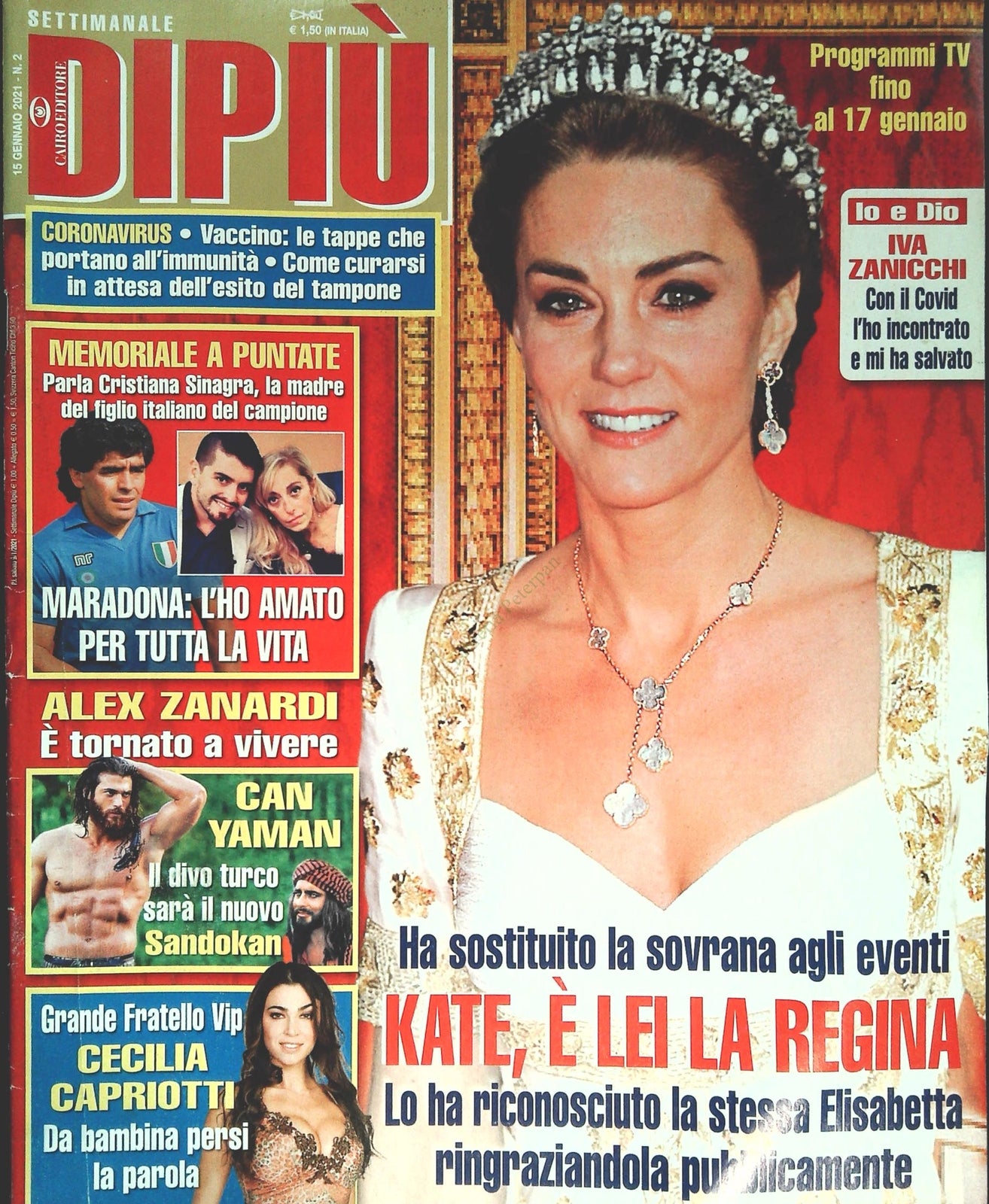 DI PIU' 15 GENNAIO 2021 - SINAGRA-IVA ZANICCHI-CECILIA CAPRIOTTI - OUTLET DEL LI