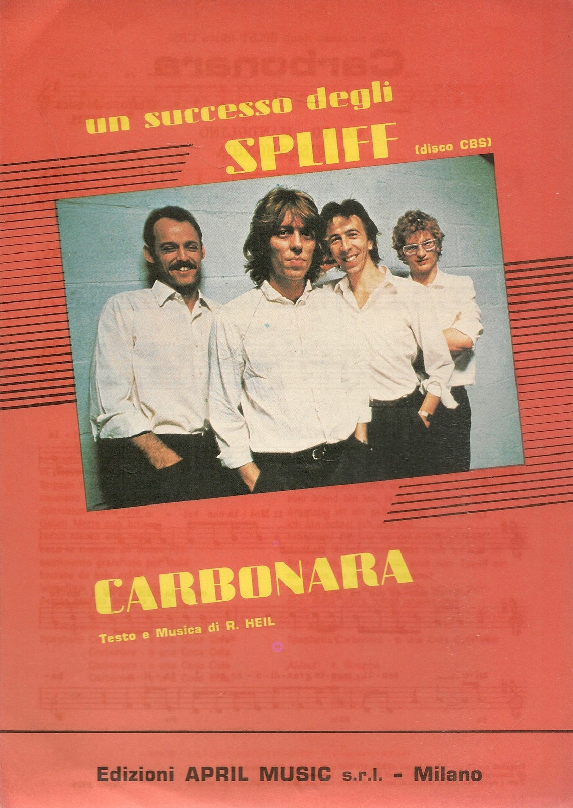 CARBONARA - SPLIFF - SPARTITO-SHEET MUSIC