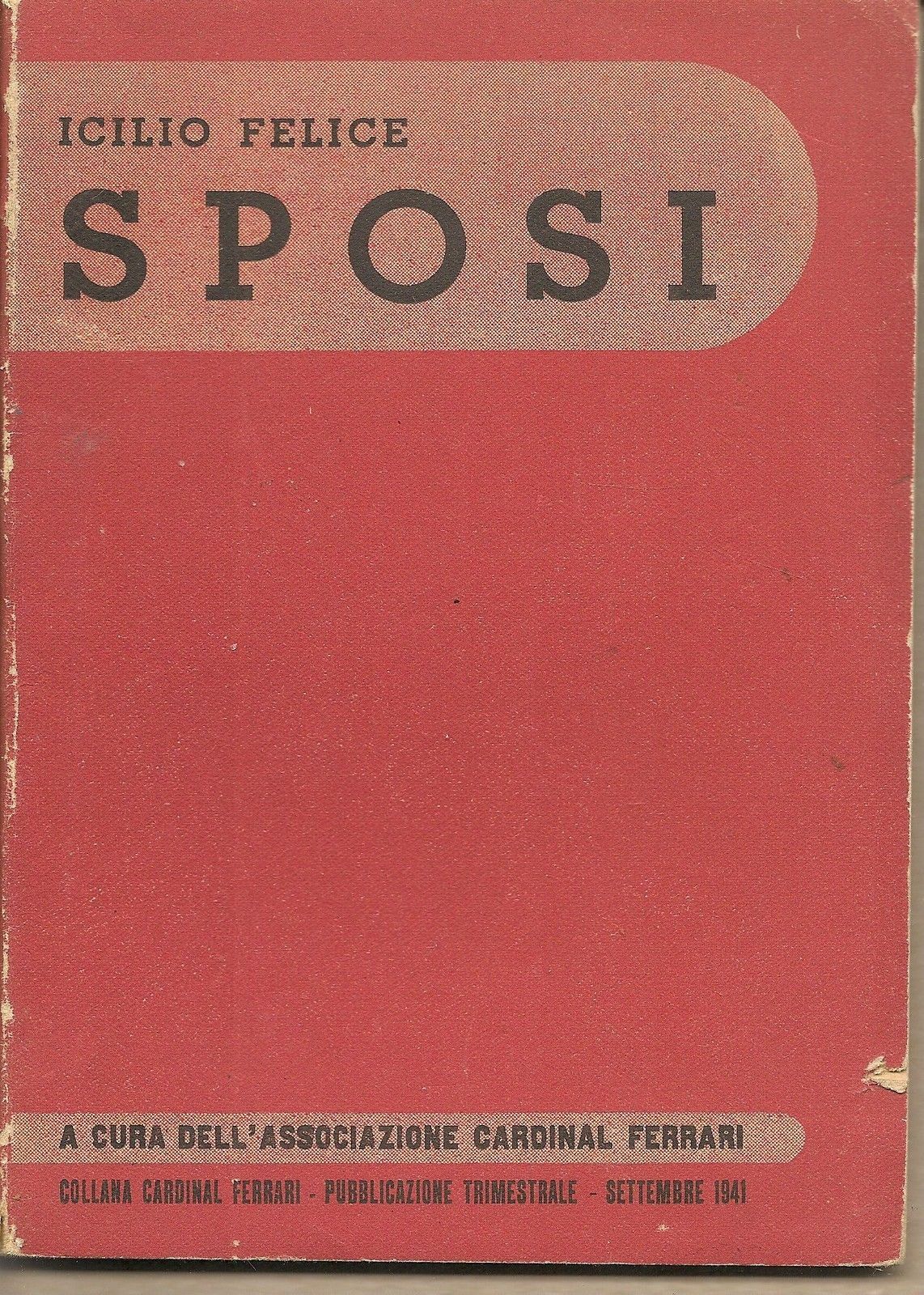 SPOSI - ICILIO FELICE  Collana Cardinal Ferrari