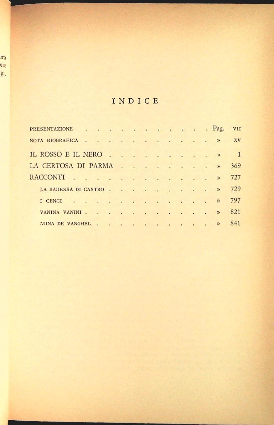 I CAPOLAVORI STENDHAL - MURSIA 1967